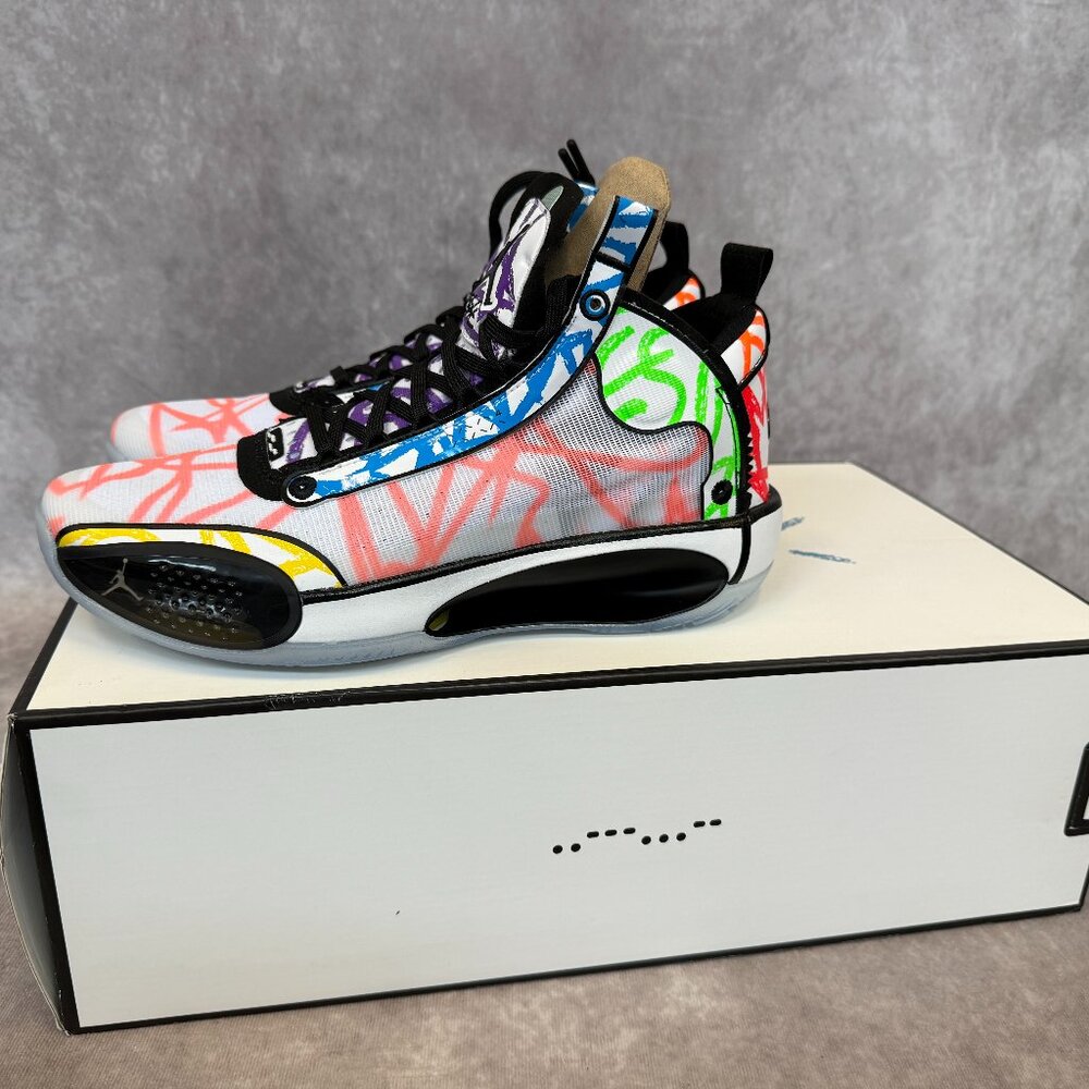 Air Jordan XXXIV “Zion” PE – White/Black/Multi-Color | Men’s Size 9 | New in Box